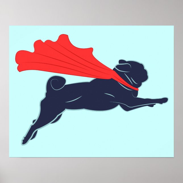 Super Pug Poster (Front)