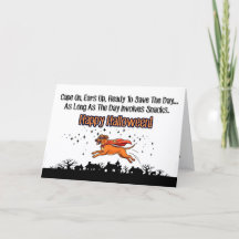 Super Pup Halloween Card– Cape On, Ears Up