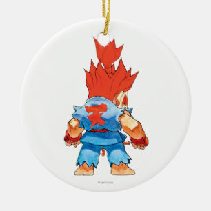 Super Puzzle Fighter II Turbo Akuma Ceramic Ornament