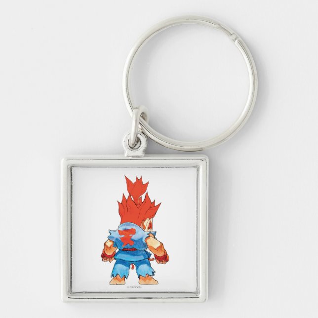 Super Puzzle Fighter II Turbo Akuma Keychain (Front)