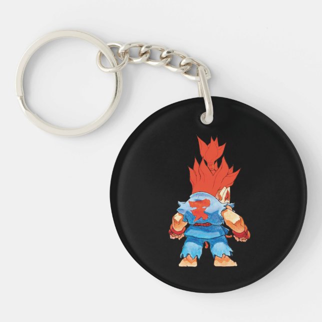 Super Puzzle Fighter II Turbo Akuma Keychain (Front)