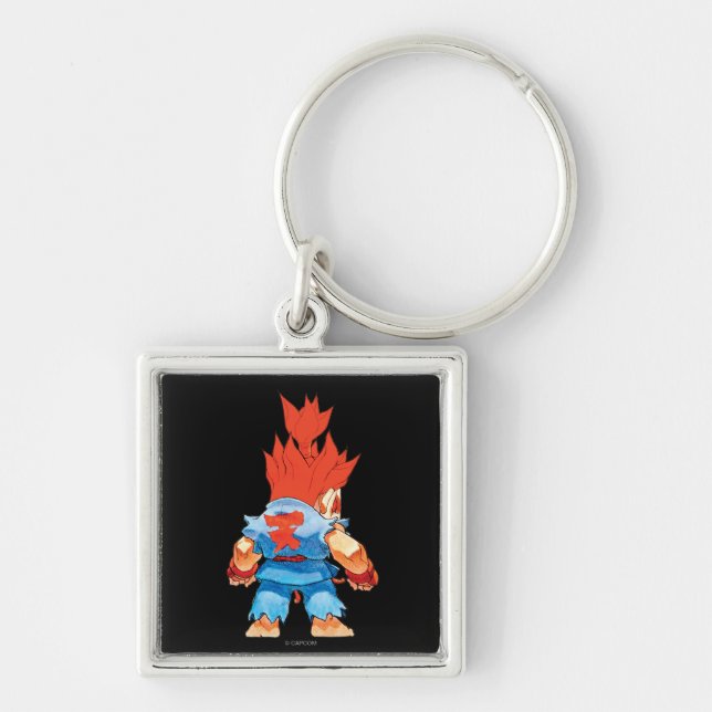 Super Puzzle Fighter II Turbo Akuma Keychain (Front)