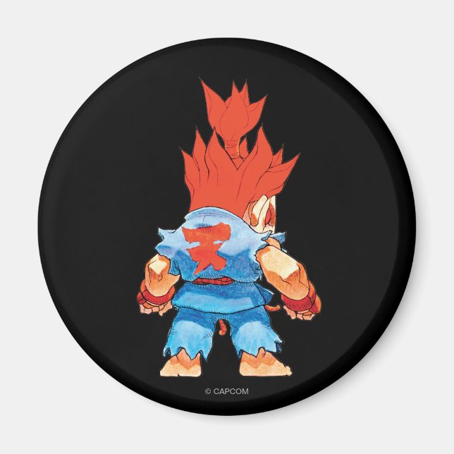 Super Puzzle Fighter II Turbo Akuma Magnet (Front)