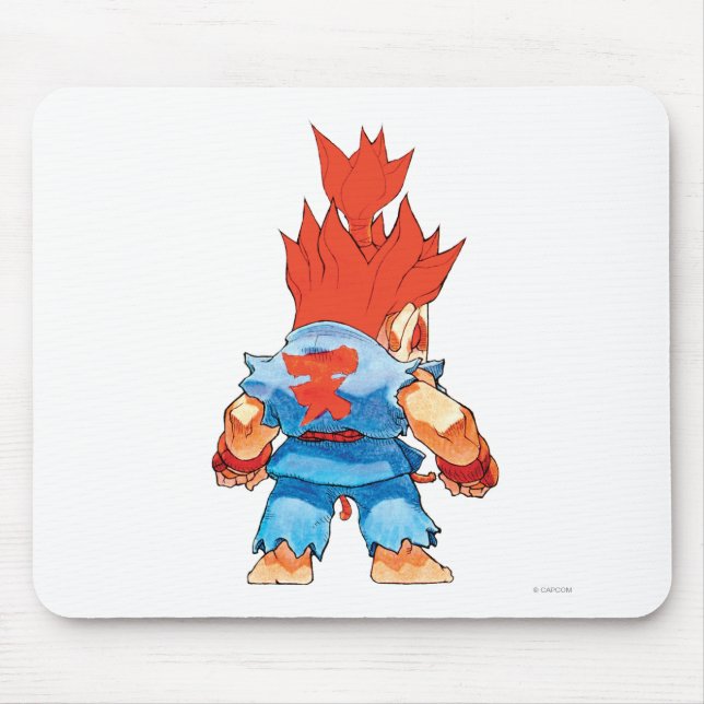 Super Puzzle Fighter II Turbo Akuma Mouse Pad (Front)