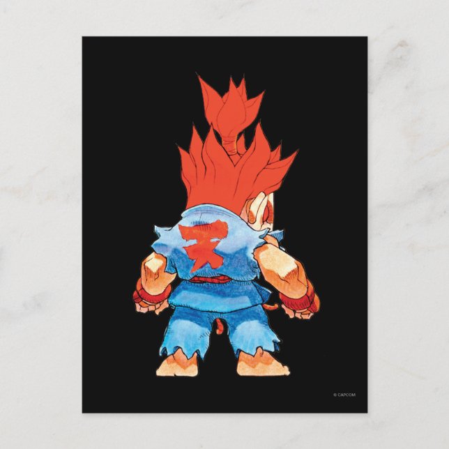 Super Puzzle Fighter II Turbo Akuma Postcard (Front)
