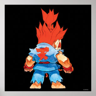 Super Puzzle Fighter II Turbo Akuma Poster