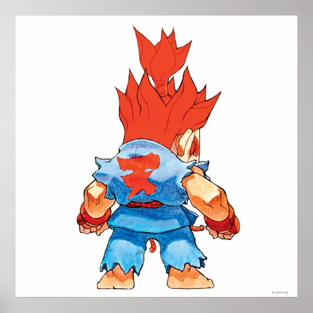 Super Puzzle Fighter II Turbo Akuma Poster (Front)