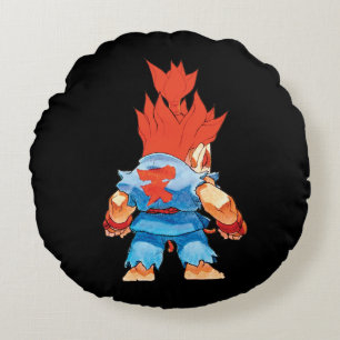 Super Puzzle Fighter II Turbo Akuma Round Pillow