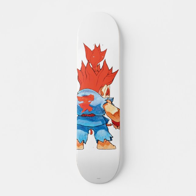 Super Puzzle Fighter II Turbo Akuma Skateboard Deck (Front)