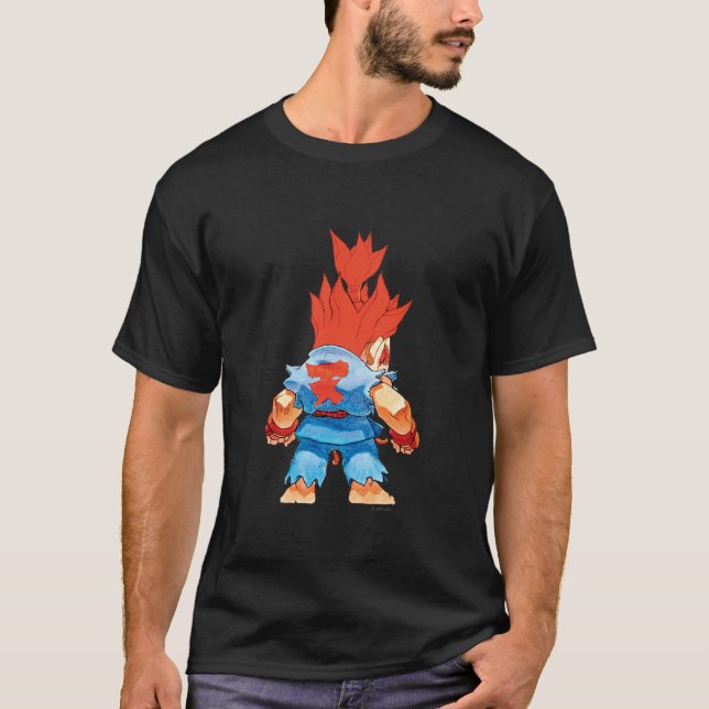 Super Puzzle Fighter II Turbo Akuma T-Shirt (Front)