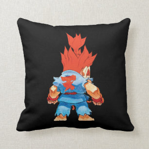 Super Puzzle Fighter II Turbo Akuma Throw Pillow