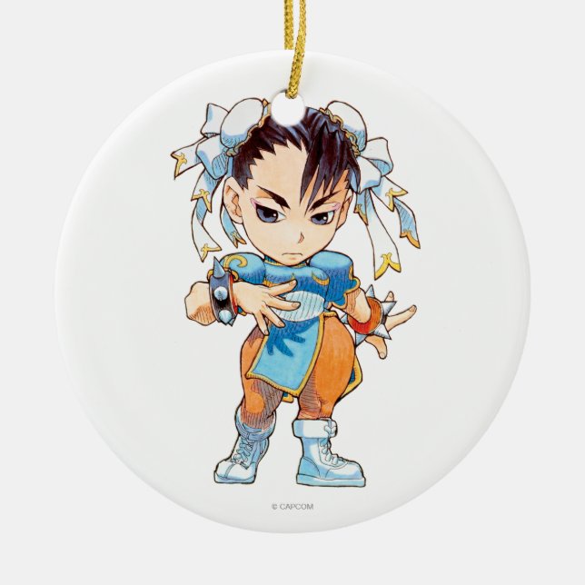 Super Puzzle Fighter II Turbo Chun-Li Ceramic Ornament (Front)
