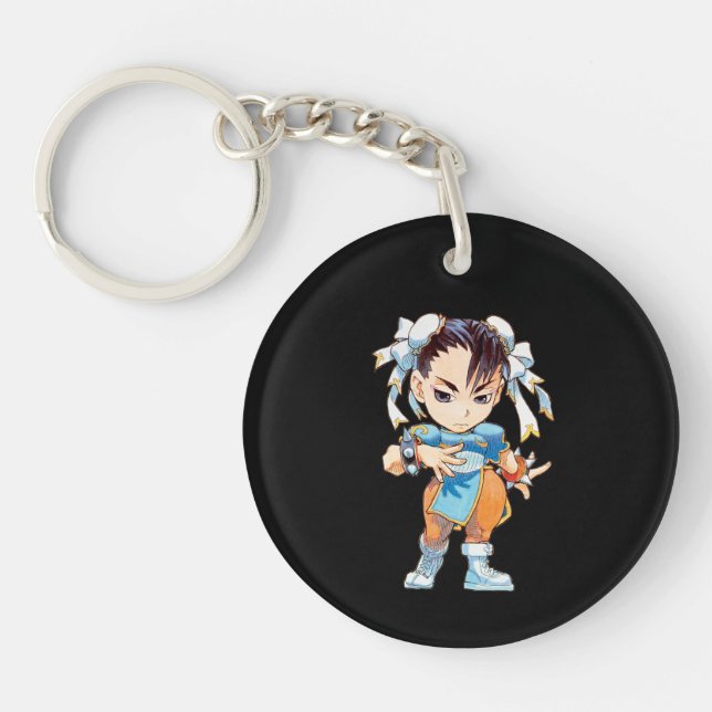 Super Puzzle Fighter II Turbo Chun-Li Keychain (Front)