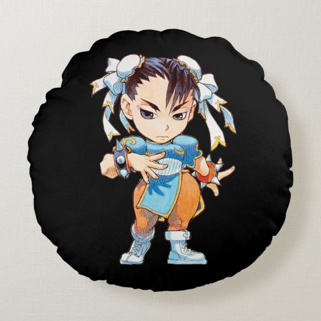 Super Puzzle Fighter II Turbo Chun-Li Round Pillow (Front)