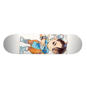 Super Puzzle Fighter II Turbo Chun-Li Skateboard