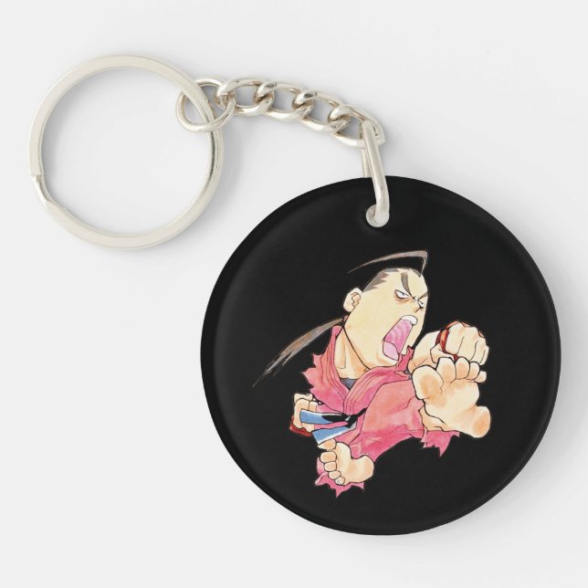 Super Puzzle Fighter II Turbo Dan 2 Keychain (Front)