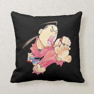 Super Puzzle Fighter II Turbo Dan 2 Throw Pillow