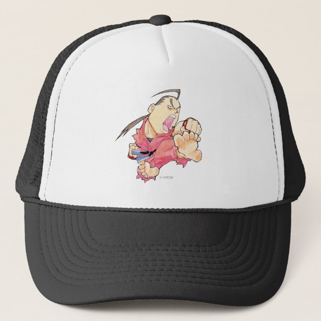 Super Puzzle Fighter II Turbo Dan 2 Trucker Hat (Front)
