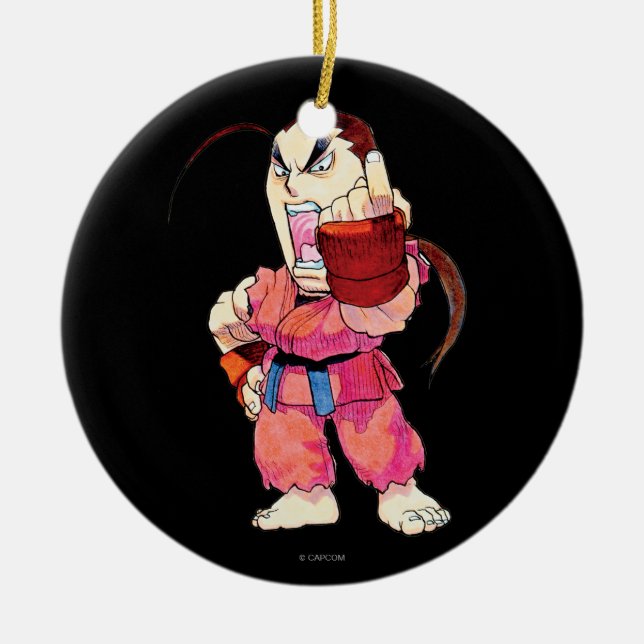 Super Puzzle Fighter II Turbo Dan Ceramic Ornament (Front)