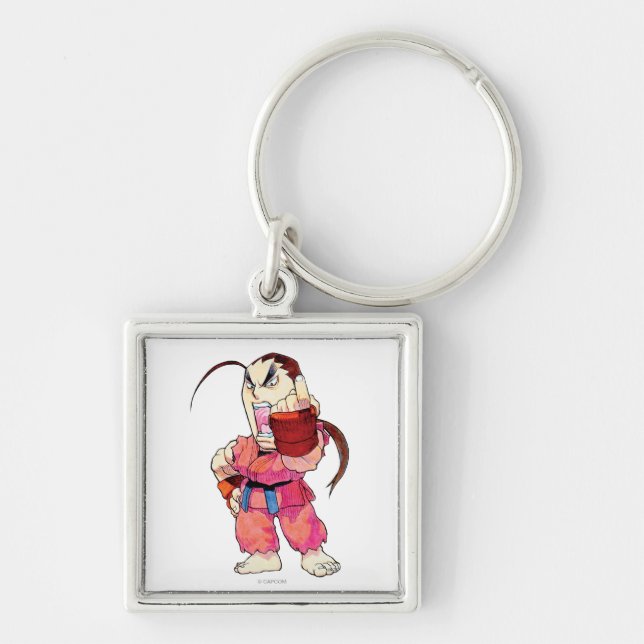 Super Puzzle Fighter II Turbo Dan Keychain (Front)