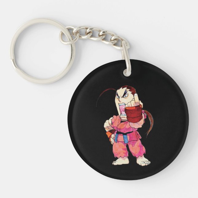 Super Puzzle Fighter II Turbo Dan Keychain (Front)