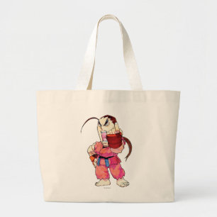Super Puzzle Fighter II Turbo Dan Large Tote Bag