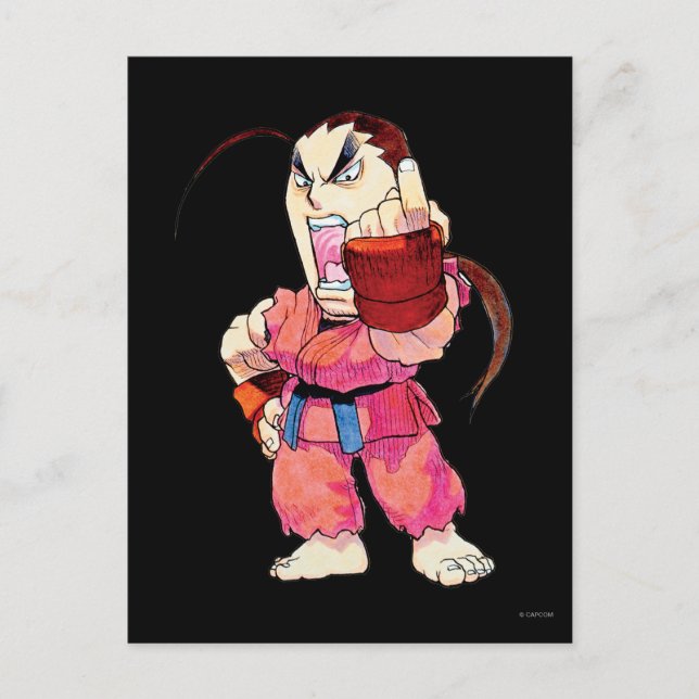 Super Puzzle Fighter II Turbo Dan Postcard (Front)