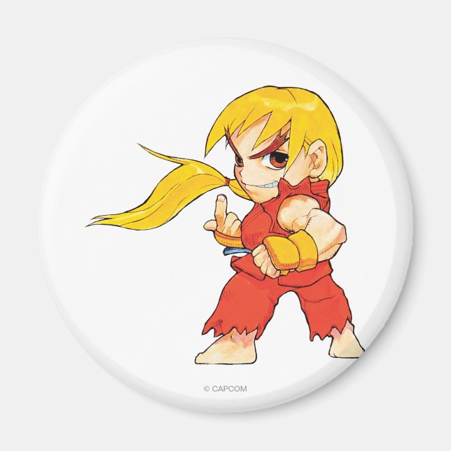 Super Puzzle Fighter II Turbo Ken Magnet (Front)