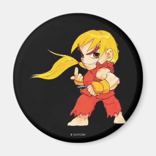 Super Puzzle Fighter II Turbo Ken Magnet