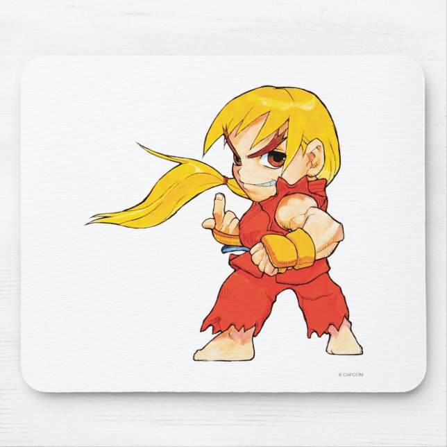 Super Puzzle Fighter II Turbo Ken Mouse Pad (Front)