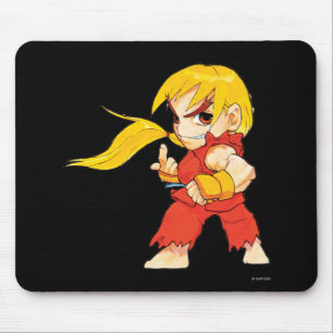Super Puzzle Fighter II Turbo Ken Mouse Pad