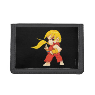 Super Puzzle Fighter II Turbo Ken Tri-fold Wallet