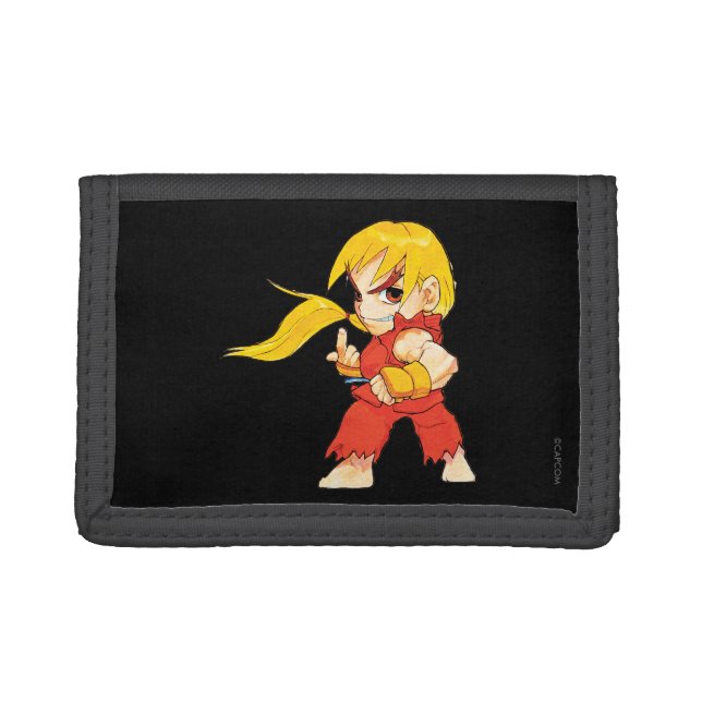 Super Puzzle Fighter II Turbo Ken Tri-fold Wallet (Front)