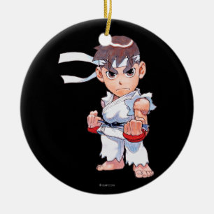 Super Puzzle Fighter II Turbo Ryu Ceramic Ornament