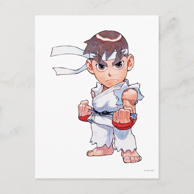 Super Puzzle Fighter II Turbo Ryu Postcard (Front)