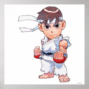 Super Puzzle Fighter II Turbo Ryu Poster