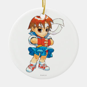 Super Puzzle Fighter II Turbo Sakura 2 Ceramic Ornament