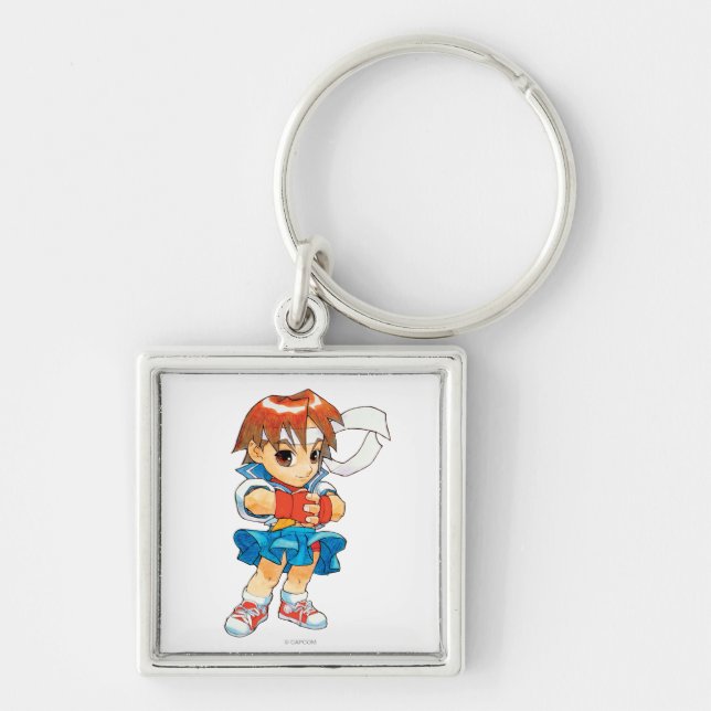 Super Puzzle Fighter II Turbo Sakura 2 Keychain (Front)