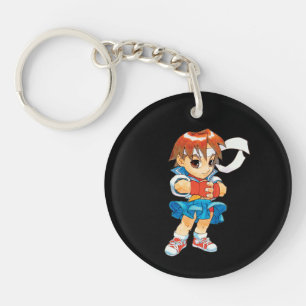 Super Puzzle Fighter II Turbo Sakura 2 Keychain