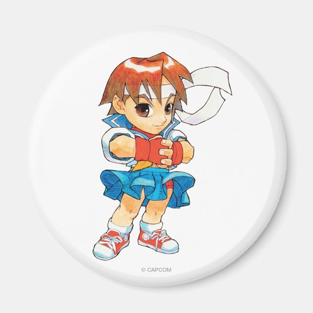 Super Puzzle Fighter II Turbo Sakura 2 Magnet (Front)