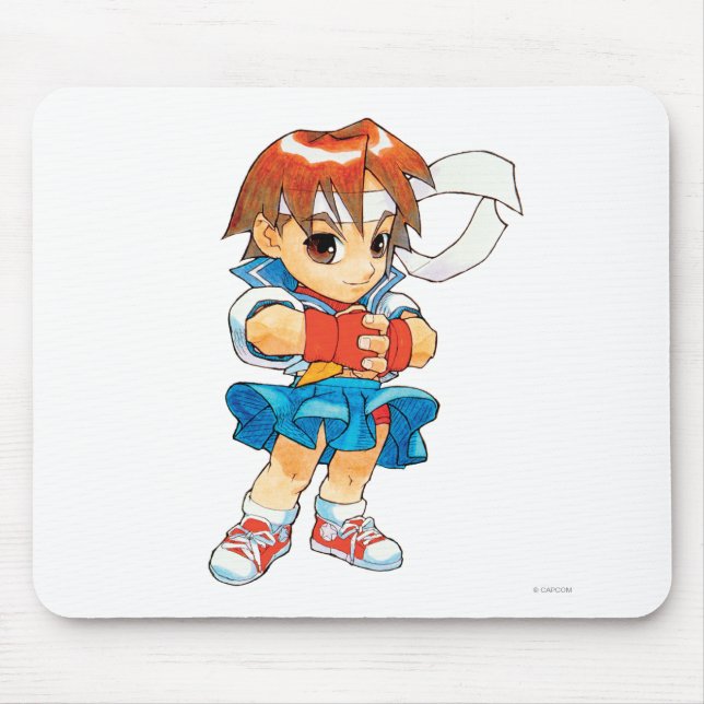 Super Puzzle Fighter II Turbo Sakura 2 Mouse Pad (Front)