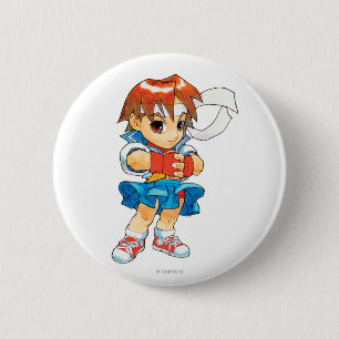 Super Puzzle Fighter II Turbo Sakura 2 Pinback Button