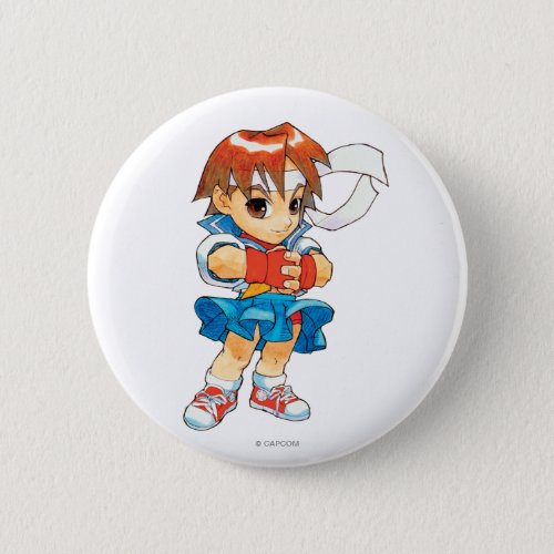 Super Puzzle Fighter II Turbo Sakura 2 Pinback Button