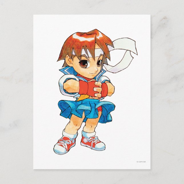 Super Puzzle Fighter II Turbo Sakura 2 Postcard (Front)