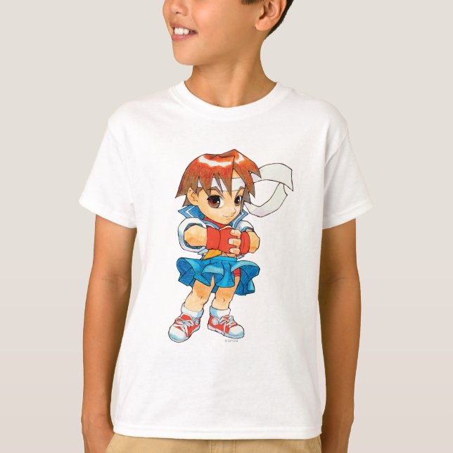 Super Puzzle Fighter II Turbo Sakura 2 T-Shirt (Front)