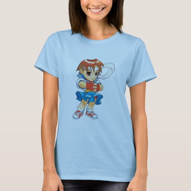 Super Puzzle Fighter II Turbo Sakura 2 T-Shirt (Front)