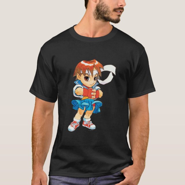 Super Puzzle Fighter II Turbo Sakura 2 T-Shirt (Front)