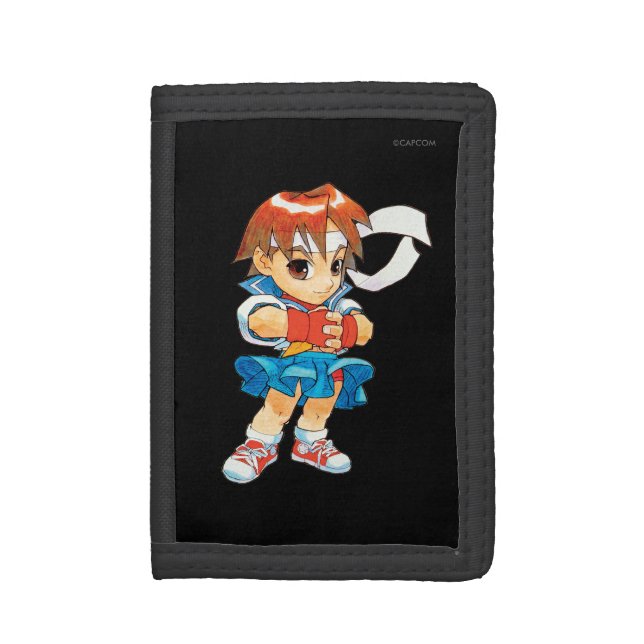 Super Puzzle Fighter II Turbo Sakura 2 Tri-fold Wallet (Front Vertical)