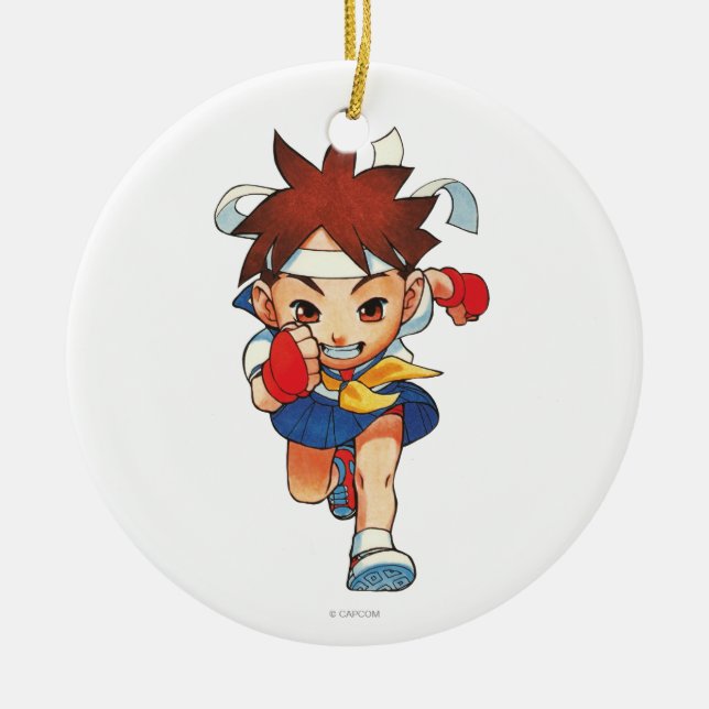 Super Puzzle Fighter II Turbo Sakura Ceramic Ornament (Front)