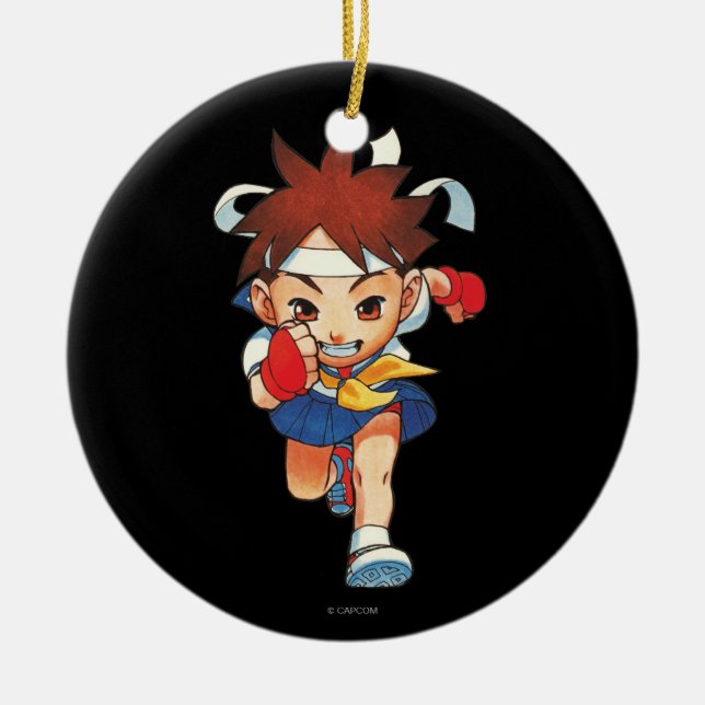 Super Puzzle Fighter II Turbo Sakura Ceramic Ornament (Front)